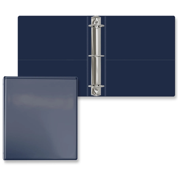 2" Round three ring binder made of vinyl with front and... from ASI 54040 Fey Promo / Fey Binders and Organization Solutions