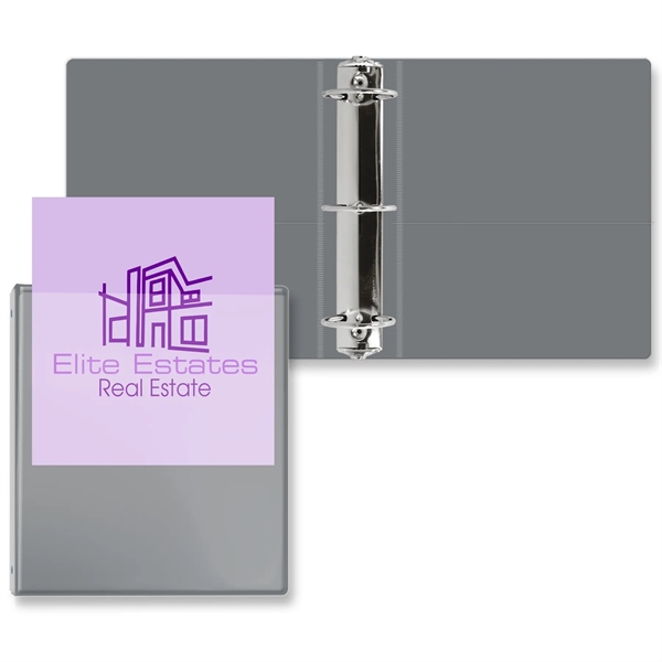 2 1/2" Round three ring binder made of vinyl with front... from ASI 54040 Fey Promo / Fey Binders and Organization Solutions
