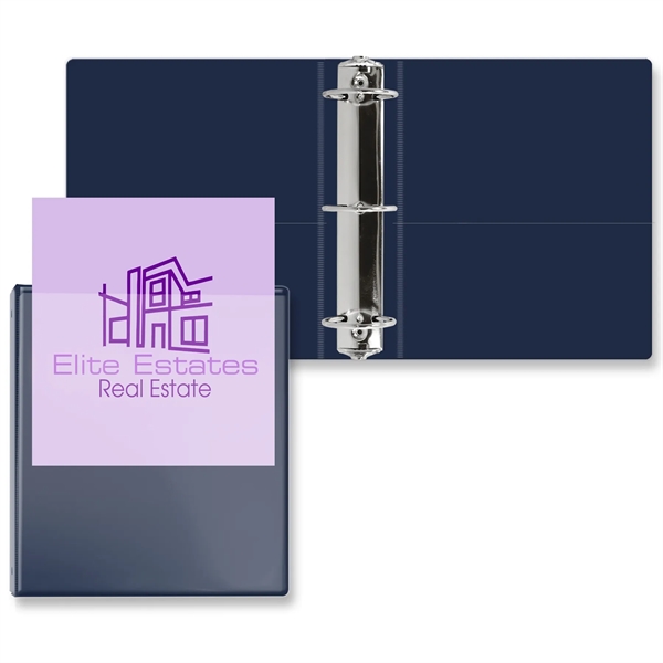 2 1/2" Round three ring binder made of vinyl with front... from ASI 54040 Fey Promo / Fey Binders and Organization Solutions