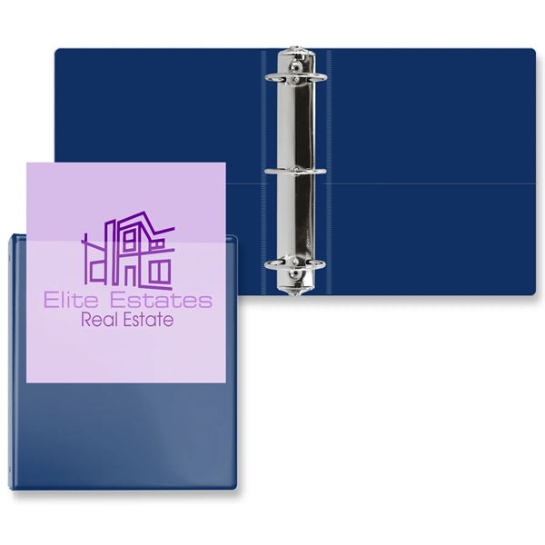 2 1/2" Round three ring binder made of vinyl with front... from ASI 54040 Fey Promo / Fey Binders and Organization Solutions