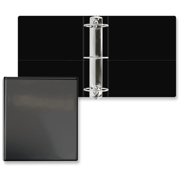 3" Round three ring binder made of vinyl with front and... from ASI 54040 Fey Promo / Fey Binders and Organization Solutions