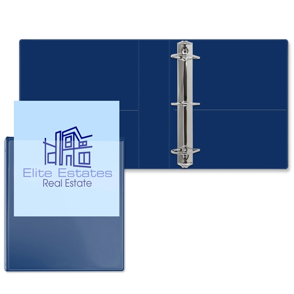 2" Angle D three ring binder made of vinyl with front... from ASI 54040 Fey Promo / Fey Binders and Organization Solutions
