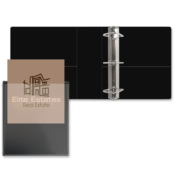 3" Angle D three ring binder made of vinyl with front... from ASI 54040 Fey Promo / Fey Binders and Organization Solutions