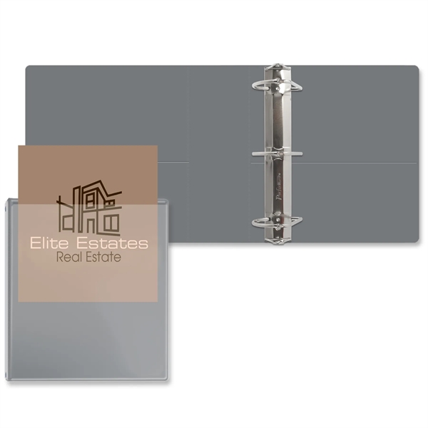 3" Angle D three ring binder made of vinyl with front... from ASI 54040 Fey Promo / Fey Binders and Organization Solutions