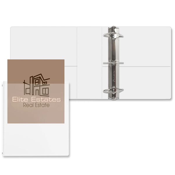 3" Angle D three ring binder made of vinyl with front... from ASI 54040 Fey Promo / Fey Binders and Organization Solutions