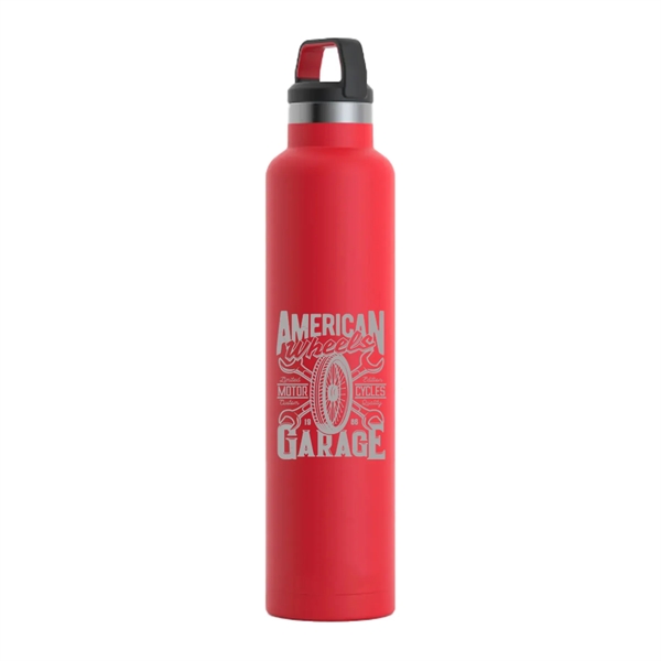 RTIC 26 ounce double-wall vacuum-insulated stainless steel ringed sport bottle with... from ASI 74601 Calico