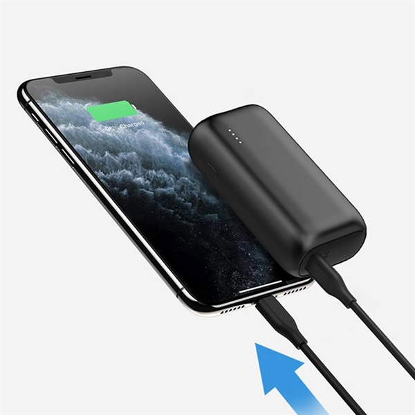 20W mini power bank - 5000mAh plus silkscreen imprint on 1... from ASI 37218 Athena Promo (tm)