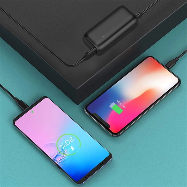 20W mini power bank - 5000mAh plus silkscreen imprint on 1... from ASI 37218 Athena Promo (tm)