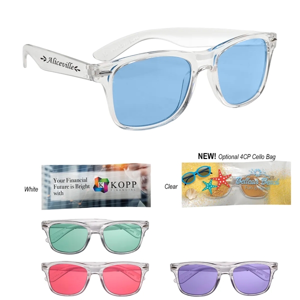 Sunglasses made of polycarbonate material with UV400 lenses that provide 100%... from ASI 61125 Hit Promotional Products / Hit®