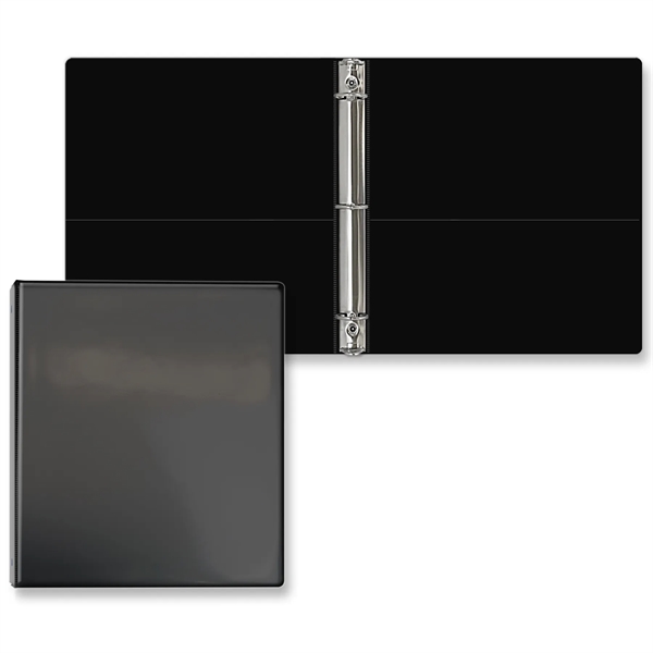 1" Round three ring binder made of vinyl with front and... from ASI 54040 Fey Promo / Fey Binders and Organization Solutions