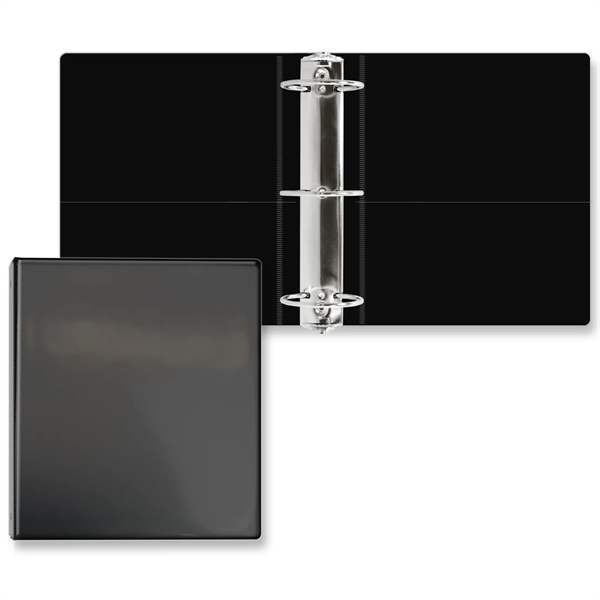 3" Round three ring binder made of vinyl with front and... from ASI 54040 Fey Promo / Fey Binders and Organization Solutions