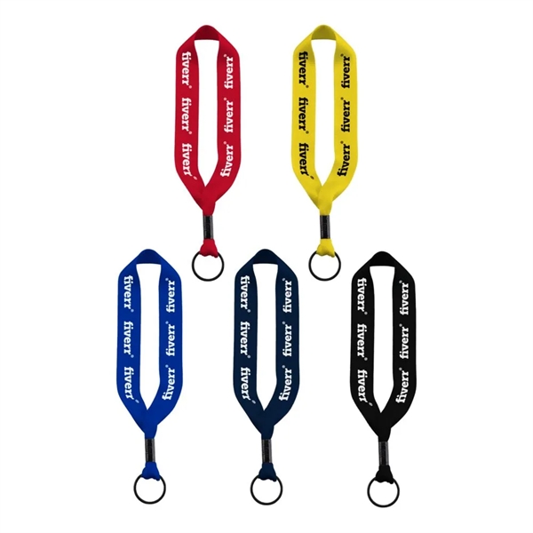 1/2" x 6" polyester keychain with metal crimp and split ring.... from ASI 88060 Snugz/USA Inc / SnugZ USA®
