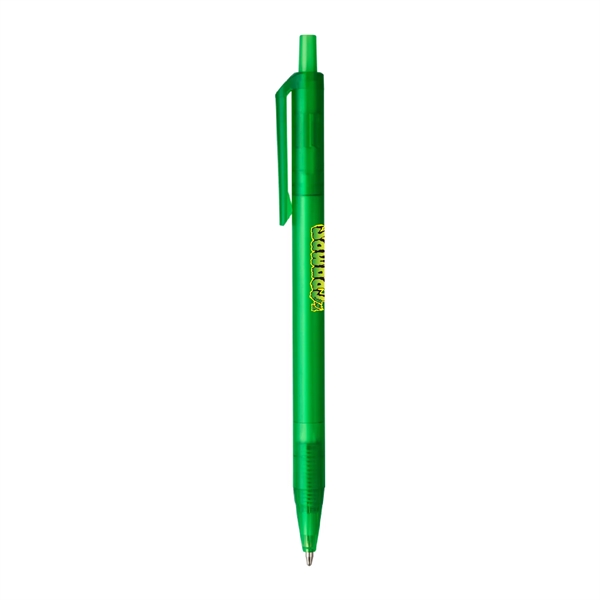 Vividly colored, translucent barrel retractable ballpoint featuring BOLD 1.2mm writing tip.... from ASI 82498 RiteLine LLC