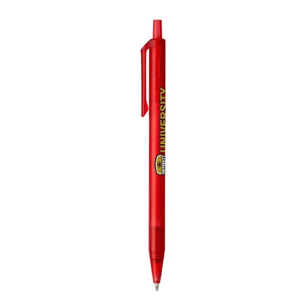 Vividly colored, translucent barrel retractable ballpoint featuring BOLD 1.2mm writing tip.... from ASI 82498 RiteLine LLC