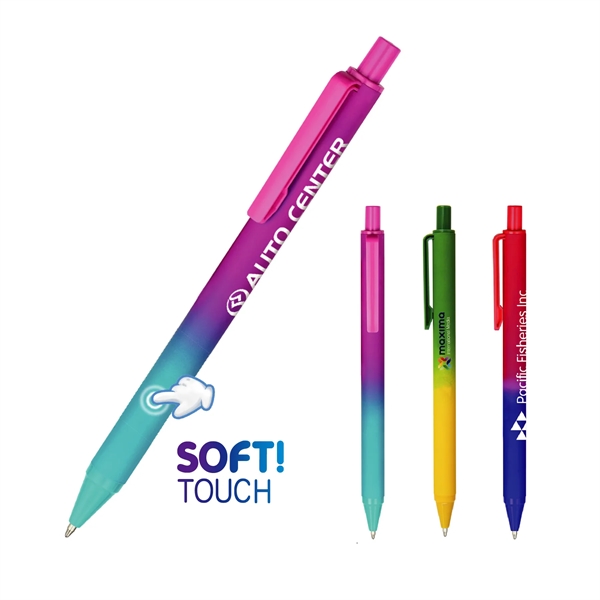 Alpine Soft Mix Pen. Soft-touch, ombre-color mix barrels... from ASI 82498 RiteLine LLC