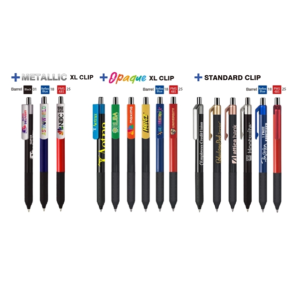 Alamo™ retractable style pen with gel ink and an extra-large 300-degree... from ASI 82498 RiteLine LLC