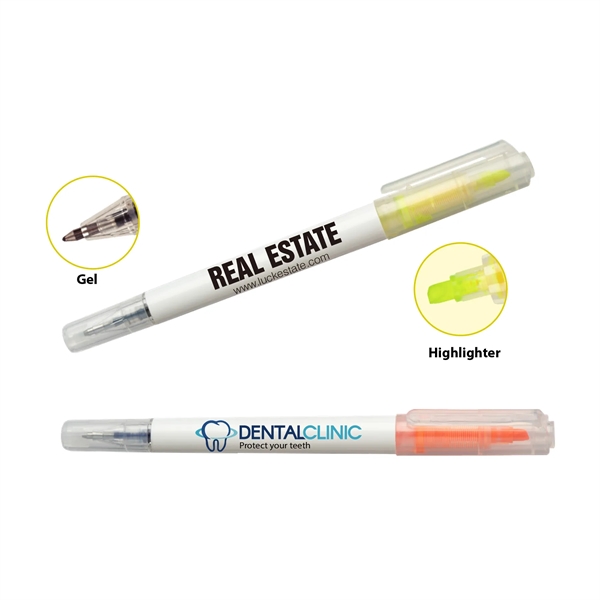 Multi-function Gel Pen with Highlighter combo features gel inks coupled with... from ASI 82498 RiteLine LLC