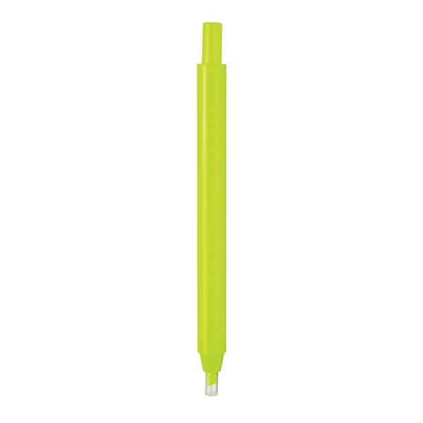 Neon-yellow, retractable Highlighter with spring-action pocket clip and long-lasting water-based ink.... from ASI 82498 RiteLine LLC