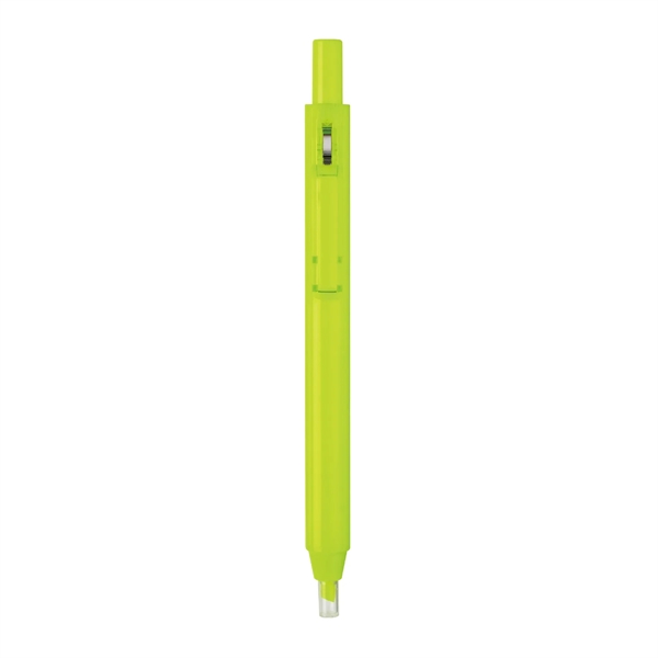 Neon-yellow, retractable Highlighter with spring-action pocket clip and long-lasting water-based ink.... from ASI 82498 RiteLine LLC
