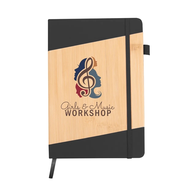 Journal with 80 lined pages, strap closure, bookmark, pen loop and... from ASI 61125 Hit Promotional Products / Hit®