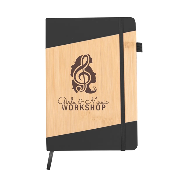 Journal with 80 lined pages, strap closure, bookmark, pen loop and... from ASI 61125 Hit Promotional Products / Hit®