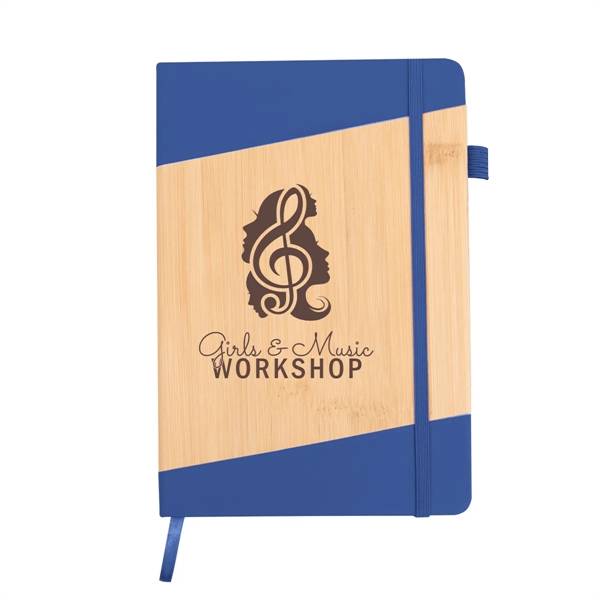 Journal with 80 lined pages, strap closure, bookmark, pen loop and... from ASI 61125 Hit Promotional Products / Hit®