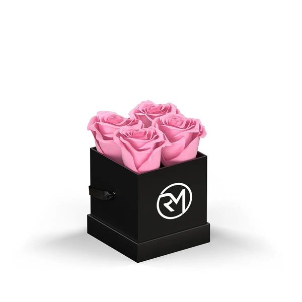 Arrangement of 4 roses set in a hat box.... from ASI 61125 Hit Promotional Products / Hit®