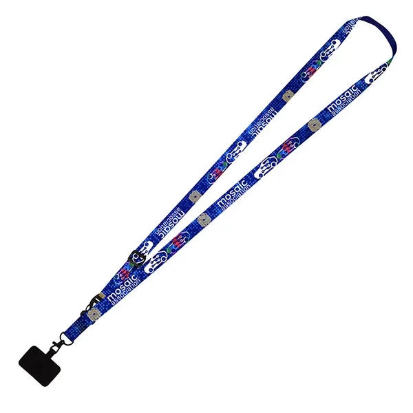 60" x 3/4" polyester and TPU pocket free crossbody cellphone lanyard... from ASI 62660 Innovation Line