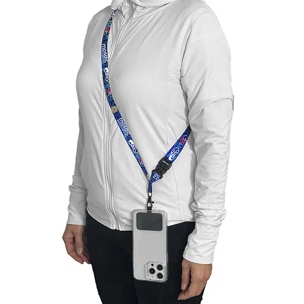 60" x 3/4" polyester and TPU pocket free crossbody cellphone lanyard... from ASI 62660 Innovation Line