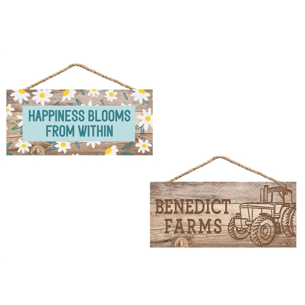 MDF Wood Hanging Sign... from ASI 92531 Unique Custom Products / UCP