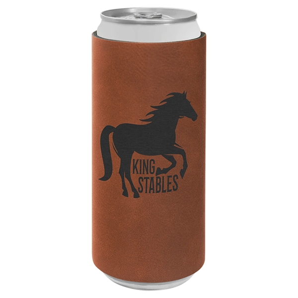 Leatherette Slim Beverage Holder... from ASI 92531 Unique Custom Products / UCP