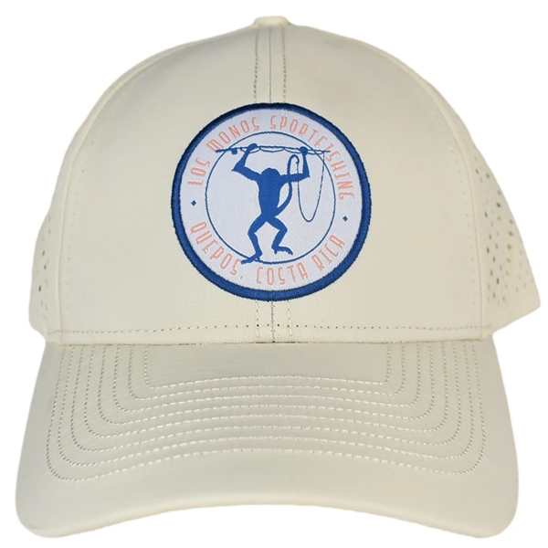 Modern stretch performance cap with laser-cut ventilation and snapback fit. Clean... from ASI 72657 Active Life Promo / Active Life