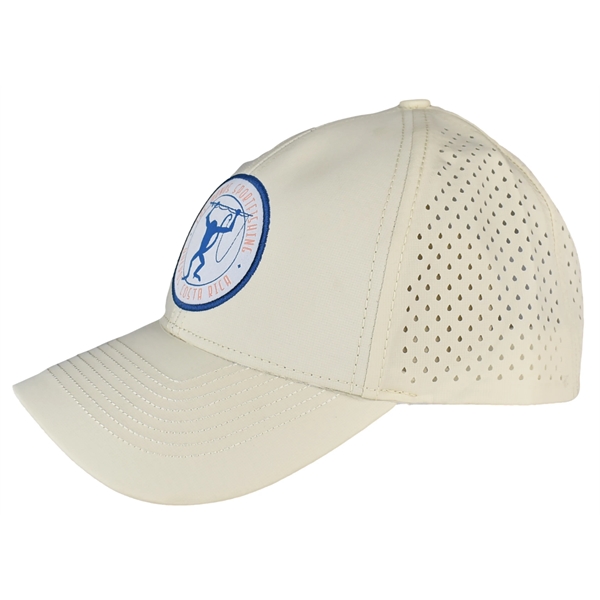 Modern stretch performance cap with laser-cut ventilation and snapback fit. Clean... from ASI 72657 Active Life Promo / Active Life