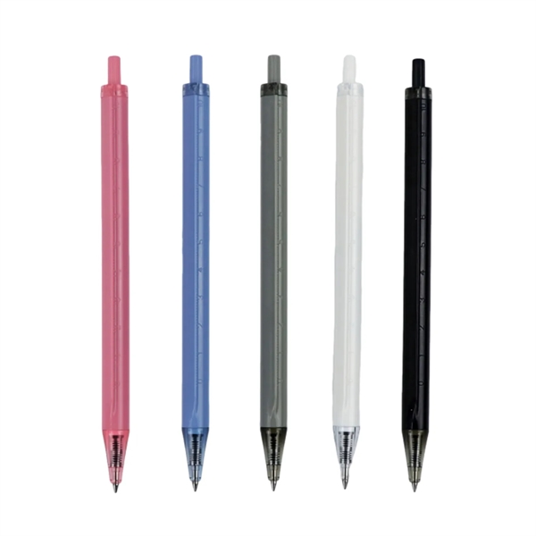 Click-action ballpoint pen with ruler plus 1 color silkscreen imprint on... from ASI 37218 Athena Promo (tm)