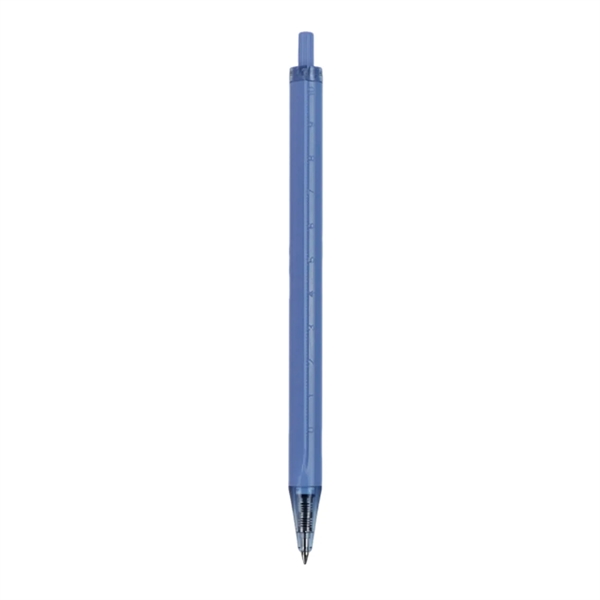 Click-action ballpoint pen with ruler plus 1 color silkscreen imprint on... from ASI 37218 Athena Promo (tm)