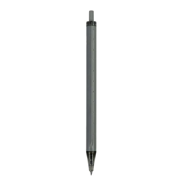 Click-action ballpoint pen with ruler plus 1 color silkscreen imprint on... from ASI 37218 Athena Promo (tm)