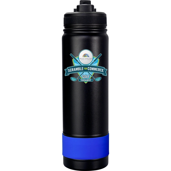 Pop Up 24 oz. Colorful Banded Bottle... from ASI 30208 A P Specialties / AP Specialties