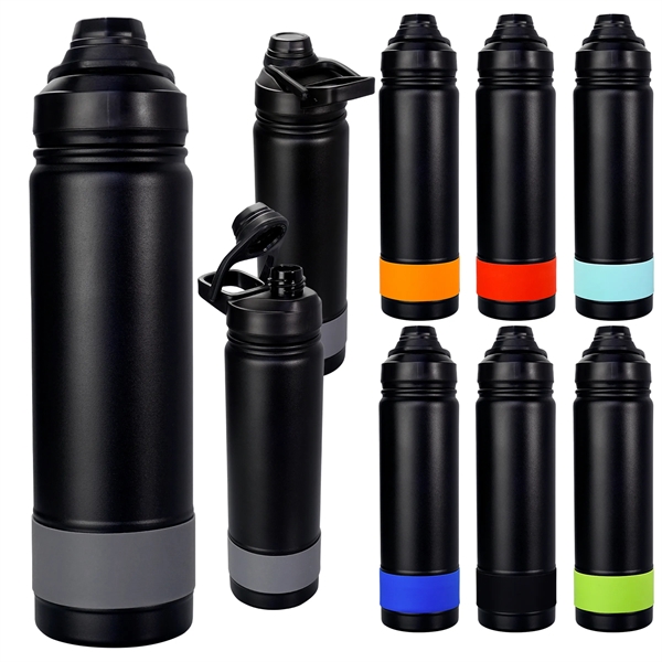 Sip Top 24 oz. Colorful Banded Bottle... from ASI 30208 A P Specialties / AP Specialties