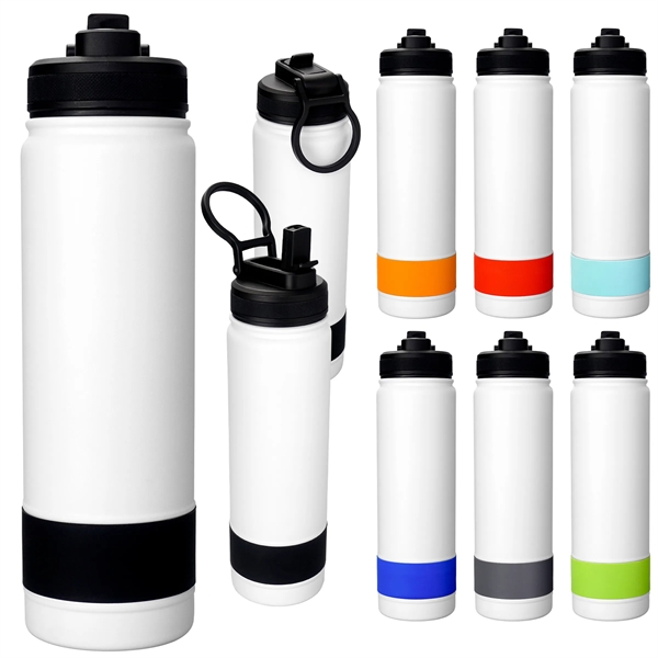 Colorful Pop Up 24 oz. Banded Bottle... from ASI 30208 A P Specialties / AP Specialties