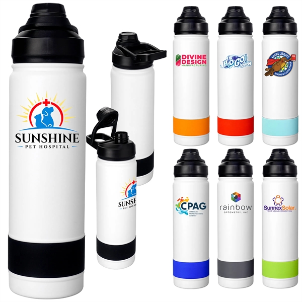 Colorful Sip Top 24 oz. Banded Bottle... from ASI 30208 A P Specialties / AP Specialties