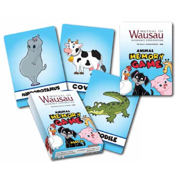 Have fun with this Animal Memory Game printed in Spanish! Each... from ASI 56080 Playing Cards On Demand