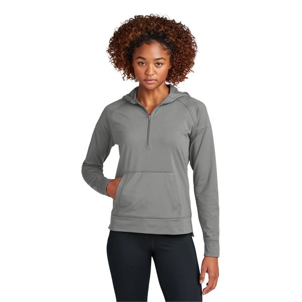 Sport-Tek Ladies Sport-Wick Stretch 1/2-Zip Hoodie... from ASI 84863 SanMar