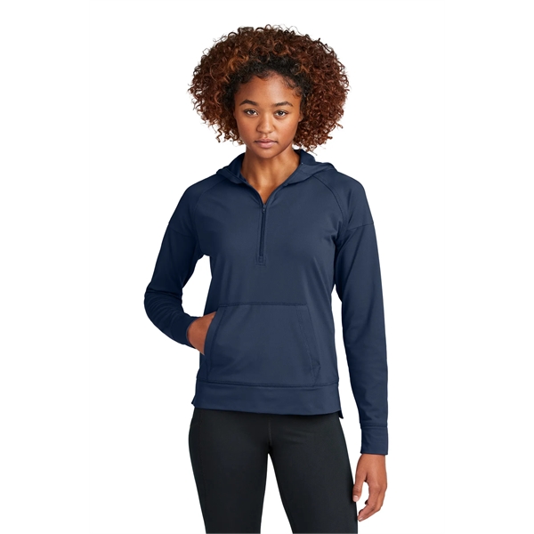 Sport-Tek Ladies Sport-Wick Stretch 1/2-Zip Hoodie... from ASI 84863 SanMar