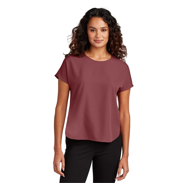 Mercer+Mettle Women's Stretch Crepe Crew... from ASI 84863 SanMar