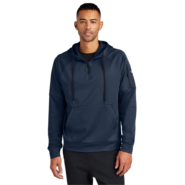Nike Therma-FIT Pocket 1/4-Zip Fleece Hoodie... from ASI 84863 SanMar