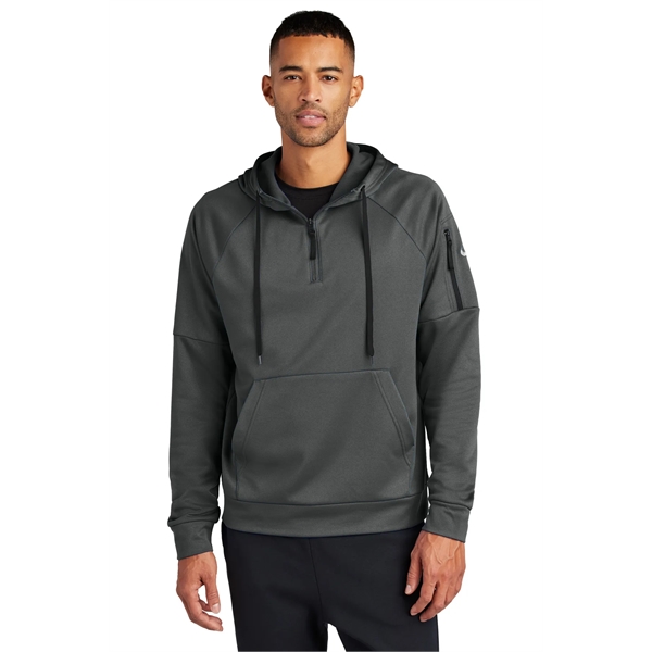 Nike Therma-FIT Pocket 1/4-Zip Fleece Hoodie... from ASI 84863 SanMar