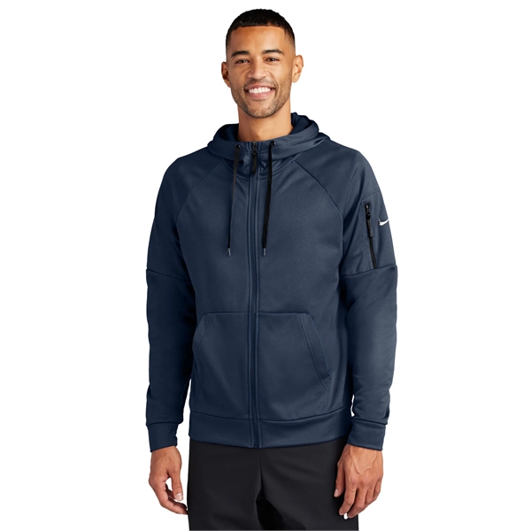 Nike Therma-FIT Pocket Full-Zip Fleece Hoodie... from ASI 84863 SanMar