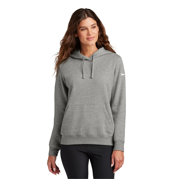 Nike Ladies Club Fleece Sleeve Swoosh Pullover Hoodie... from ASI 84863 SanMar