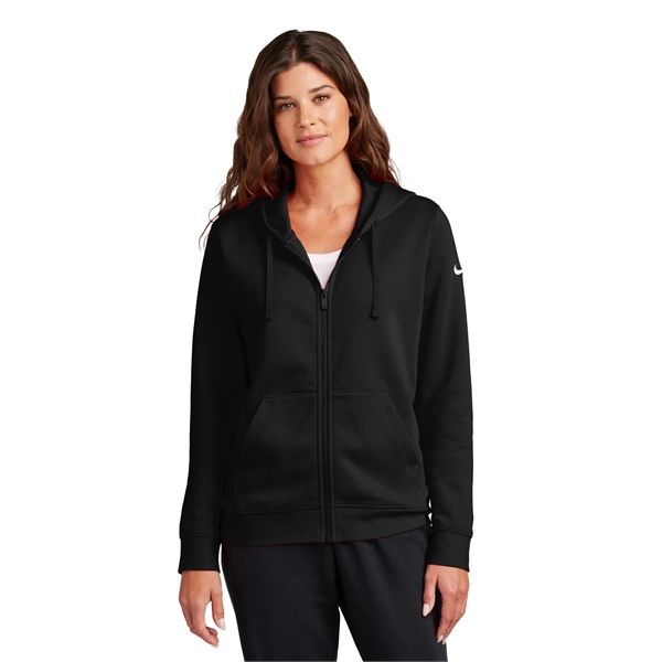 Nike Ladies Club Fleece Sleeve Swoosh Full-Zip Hoodie... from ASI 84863 SanMar