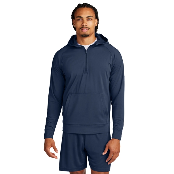 Sport-Tek Sport-Wick Stretch 1/2-Zip Hoodie... from ASI 84863 SanMar